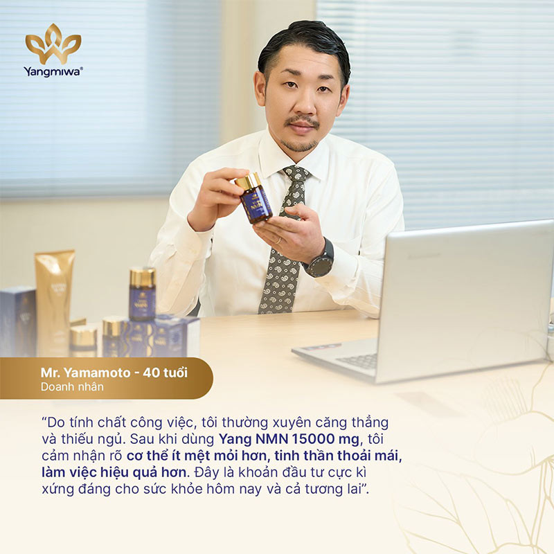 Yang NMN ghi nhận nhiều phản hồi t&iacute;ch cực từ kh&aacute;ch h&agrave;ng doanh nh&acirc;n, người l&agrave;m việc với cường độ cao v&agrave; mệt mỏi k&eacute;o d&agrave;i