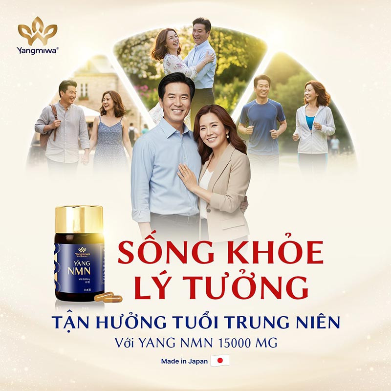 Lựa chọn Yang NMN, tận hưởng tuổi trung ni&ecirc;n năng lượng v&agrave; khỏe mạnh